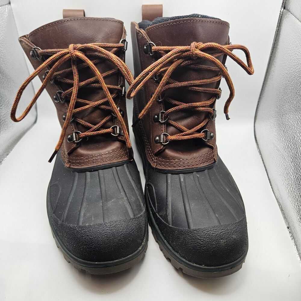 L.L. Bean Mens Brown Duck Muck Rugged Outdoors Waterproof Insulated Boots Sz 11M